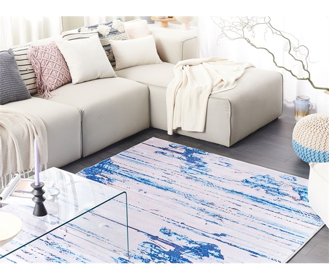 Beliani Pelos curtos BURDUR 140x200 Azul