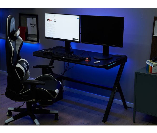 Beliani Secretária de jogos DANVERS Preto