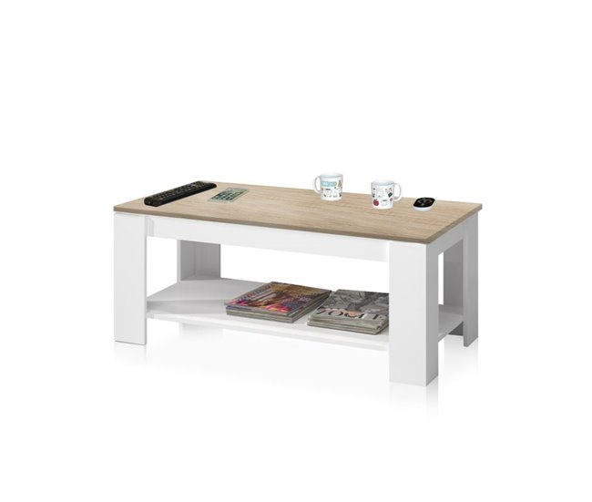 Mesa de centro elevatória Ambit 100x60 Carvalho