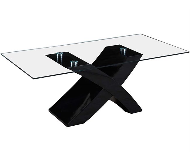 Mesa de centro retangular 117x62 Preto