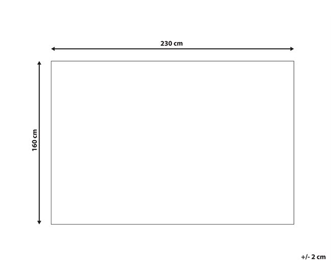 Beliani Pelos curtos DISPUR 160x230 Bege