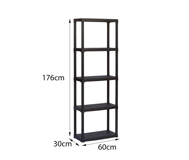 Armário de exterior em PVC Preto