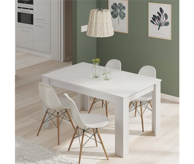 Mesa extensível Fani Branco Branco