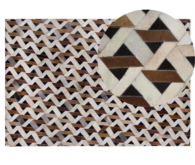 Beliani Pelos curtos TUGLU 140x200 Castanho