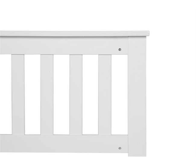 Beliani Cama com estrado Pinho MAYENNE 149x208 Branco