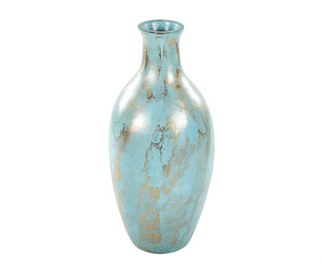 Beliani Jarro decorativo DIKAJA Turquesa