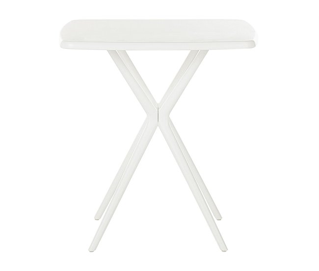 Beliani Conjunto bistrô SERSALE/VIESTE 70x70 Branco