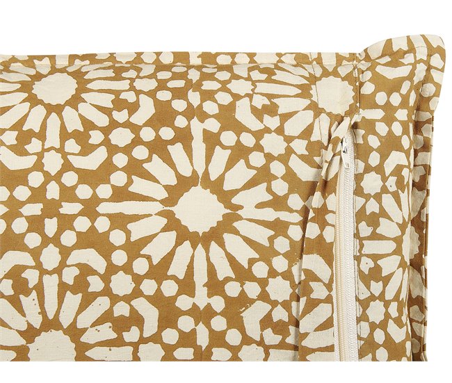 Beliani Cojín decorativo CEIBA 45x45 Areia