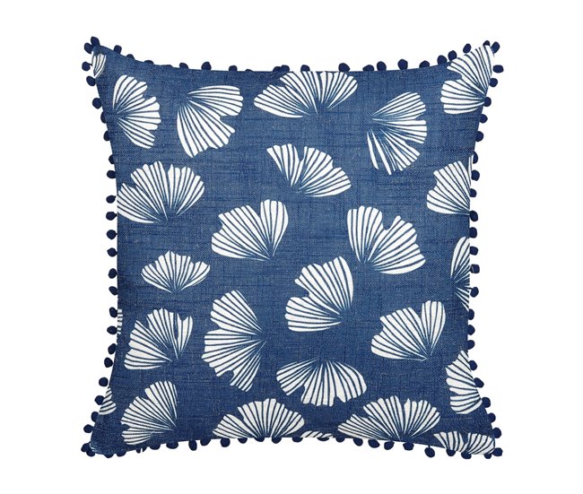 Beliani Almofada decorativa DANDELION Azul