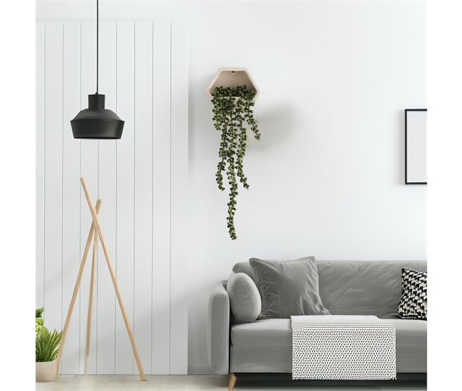 WELL HOME - Planta contemporânea para pendurar na parede Verde