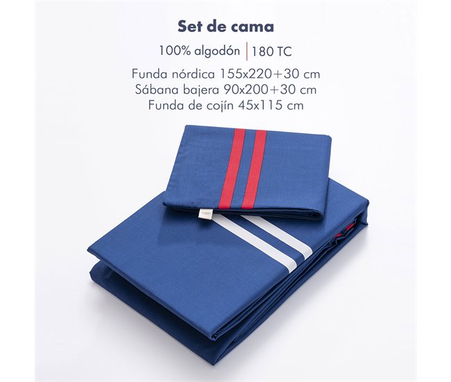 Conjunto de 3 INDIVIDUAIS 100% Algodão El Ganso Azul Marino