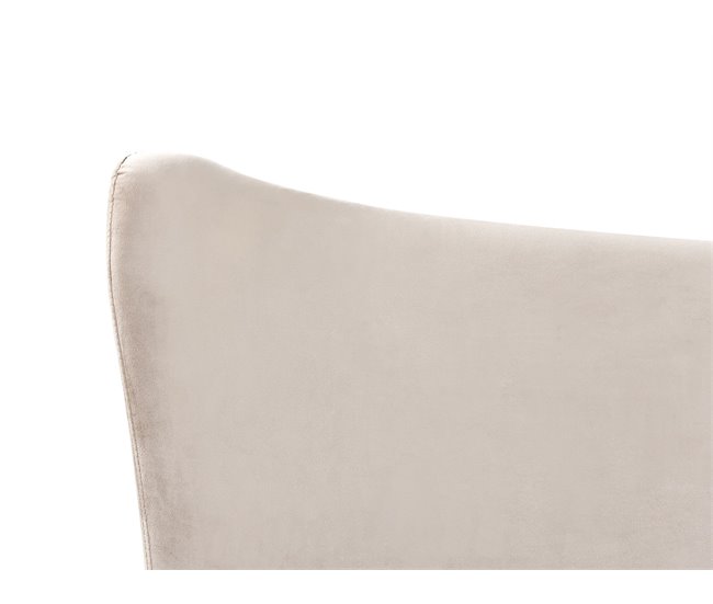 Beliani Cama com estrado Veludo CHALEIX 148x212 Cinza Claro