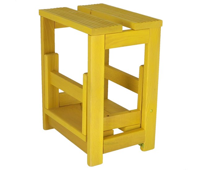 Banco em escada Amarelo