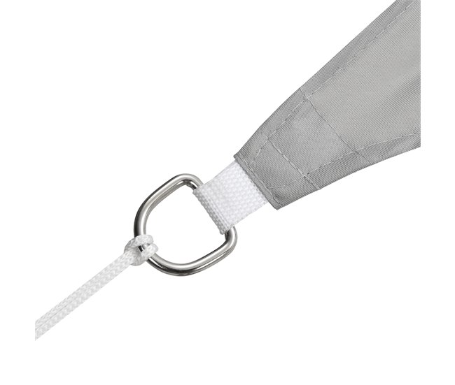 [en.casa] Toldo vela de Sombra Repelente al agua cuadrado 400x0 Cinza Claro