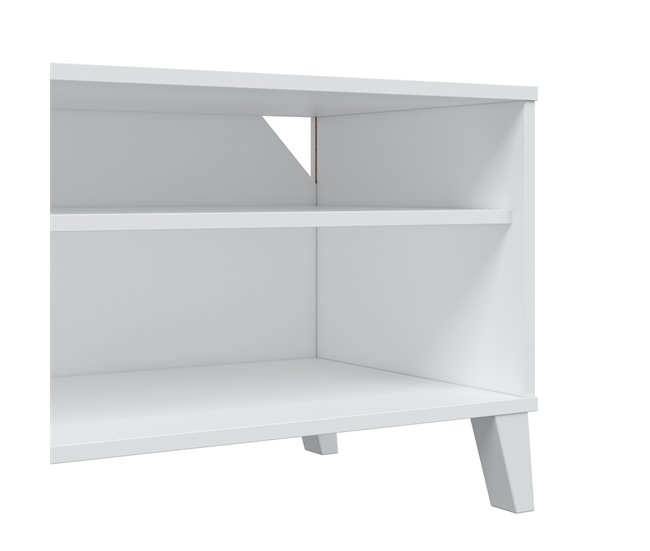 Móvel de TV ARIEL 135 cm branco mate Branco