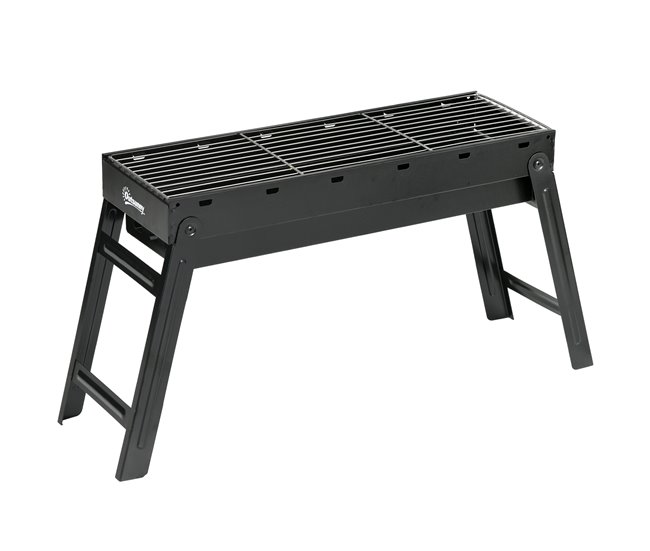 Barbecue a Carvão Metal Outsunny Preto