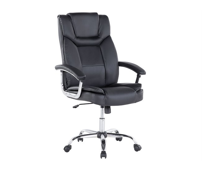Beliani Cadeira executiva ADVANCE Preto