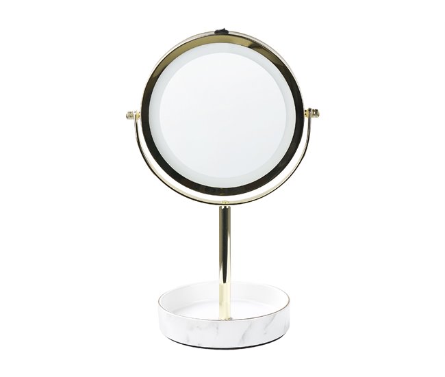 Beliani Espelho de maquilhagem SAVOIE 20x15 Branco