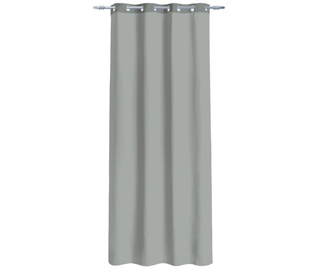 Cortina de rede de poliéster GLORIA 135x260cm Cinza