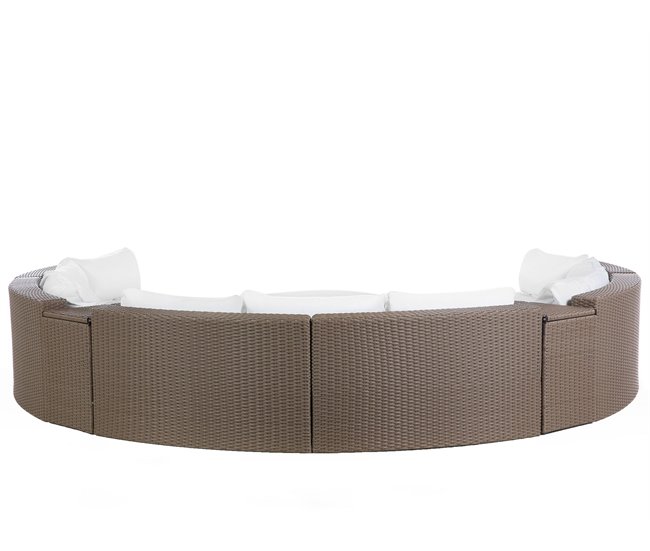 Beliani Conjunto lounge SEVERO Areia