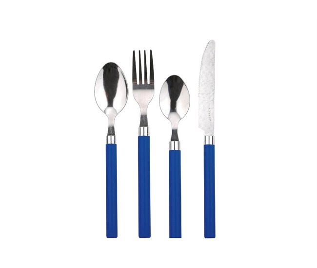 Talheres 24 peças HAPPY BLUE aço inoxidável Azul