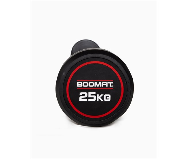 Barra Peso Fixo 25Kg - BOOMFIT Preto
