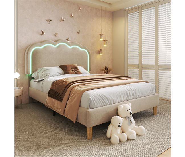 Camas individuais 101x207 Bege