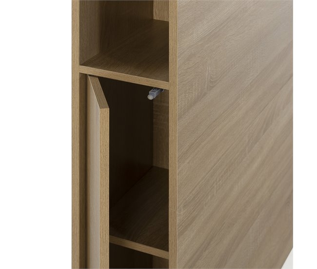 Cabeceira de cama Zeus 2 portas 9 espaços 165 Carvalho
