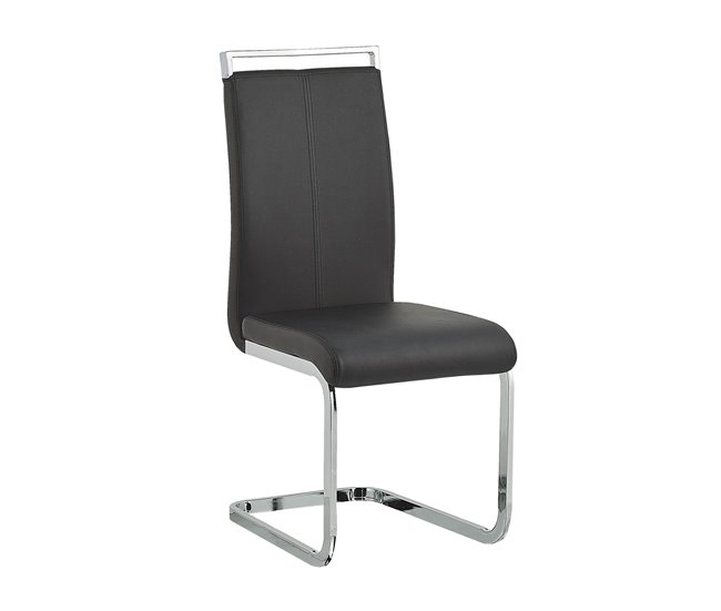 Beliani Cadeira ʺcantileverʺ GREEDIN Preto