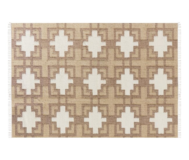 Beliani Entrelaçado KONURTAY 160x230 Bege