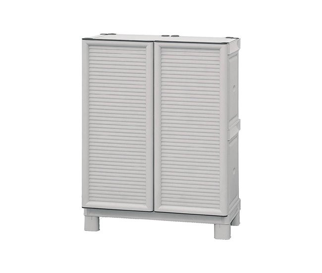 Armário exterior em PVC Cinza