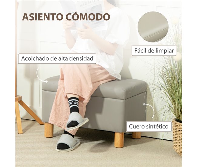 Banco de Armazenamento Cinza