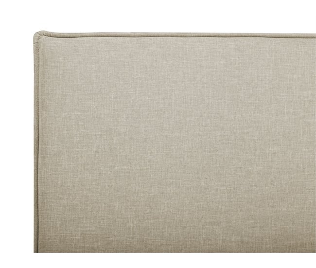Beliani Cama com estrado Poliéster SENNEZ 155x216 Bege