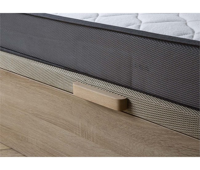 Cama Dobrável Canapé + Colchão Branco
