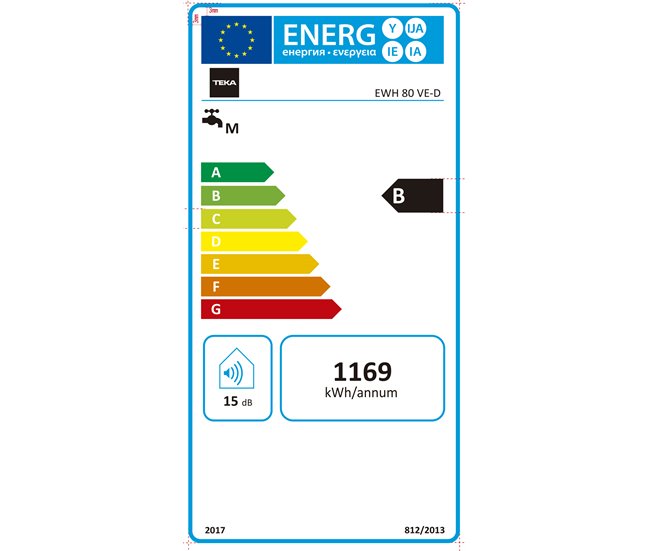 Termoacumulador TEKA EWH 80 VE-D 80 litros Branco