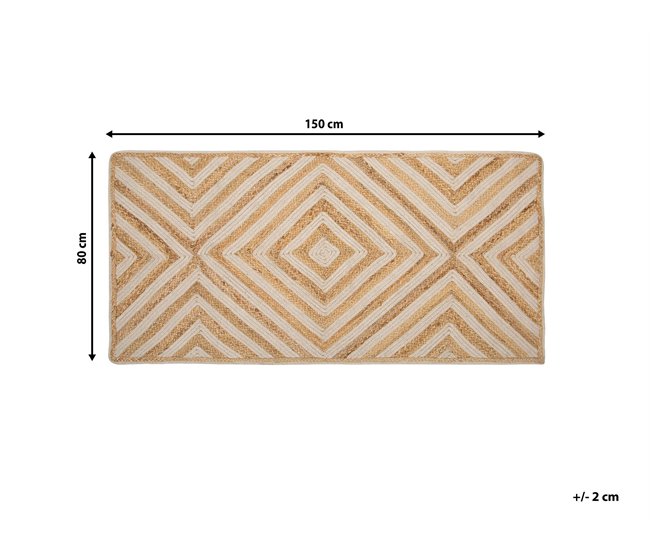 Beliani Pelos curtos PIRLI 80x150 Bege