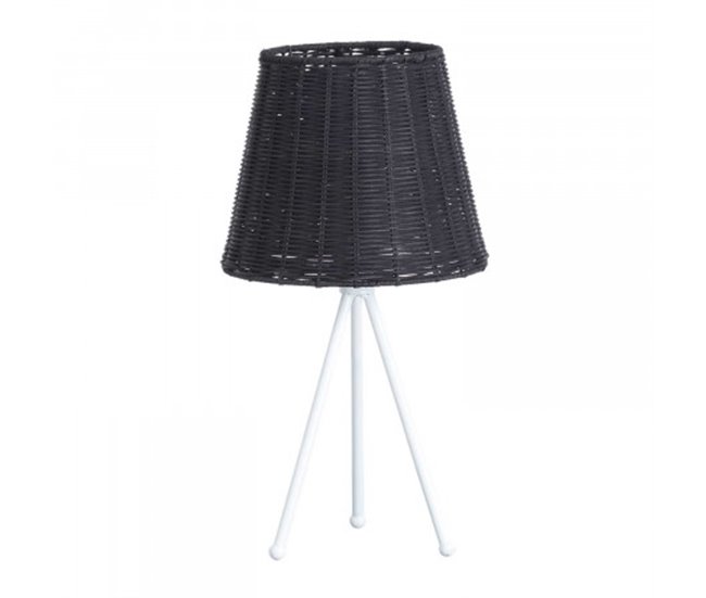 Candeeiro de mesa Yuan O91 Branco/ Preto