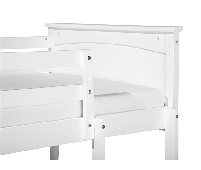 Beliani Beliche Pinho ALBON 104x206 Branco