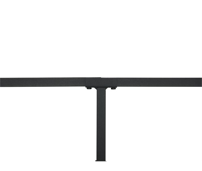 Beliani Cama com estrado Ferro BATTUT Preto