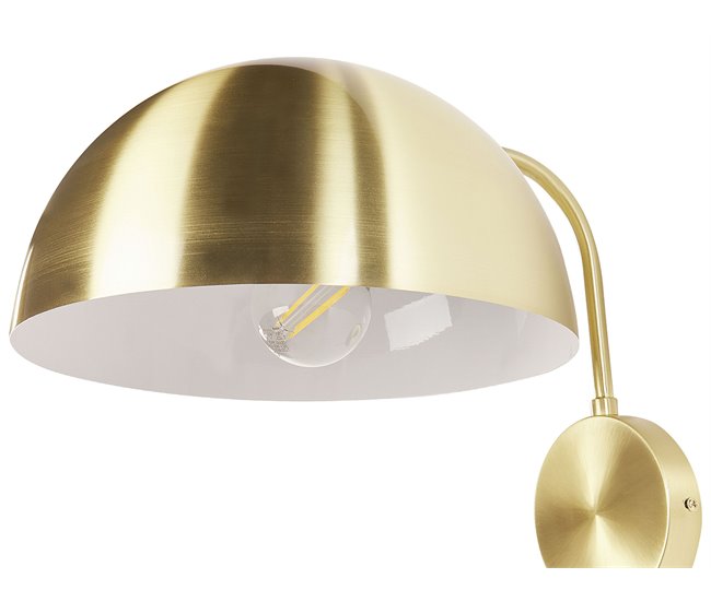 Beliani Candeeiro de parede WAMPU Dourado