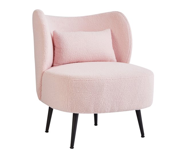 Beliani Poltrona OTSBY II Rosa Talco