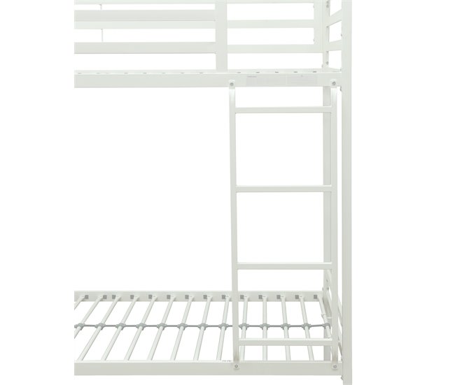 Belice 90x190cm metal com barrera protectora GASOL Branco