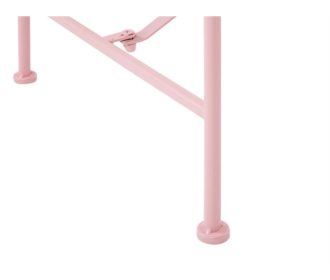 Beliani Conjunto bistrô CAVINIA Rosa