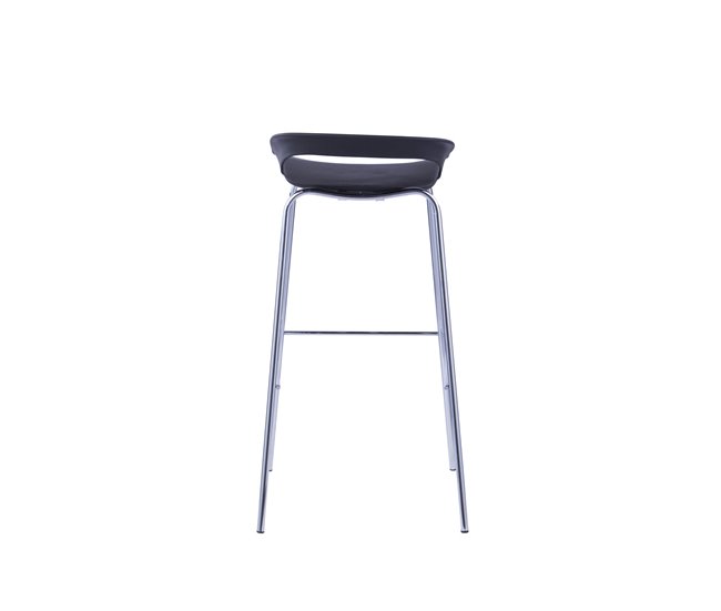 Banco alto STAR fixo 86,5 cm de alto Preto