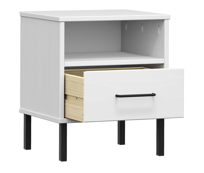 Soluna Home - Mesitas De Noche Mjolda 40 Branco