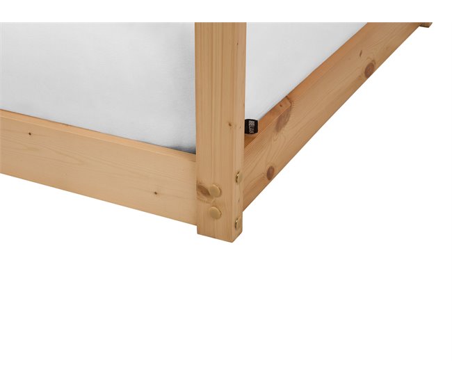 Beliani Beliche Pinho LABATUT 92x206 Castanho