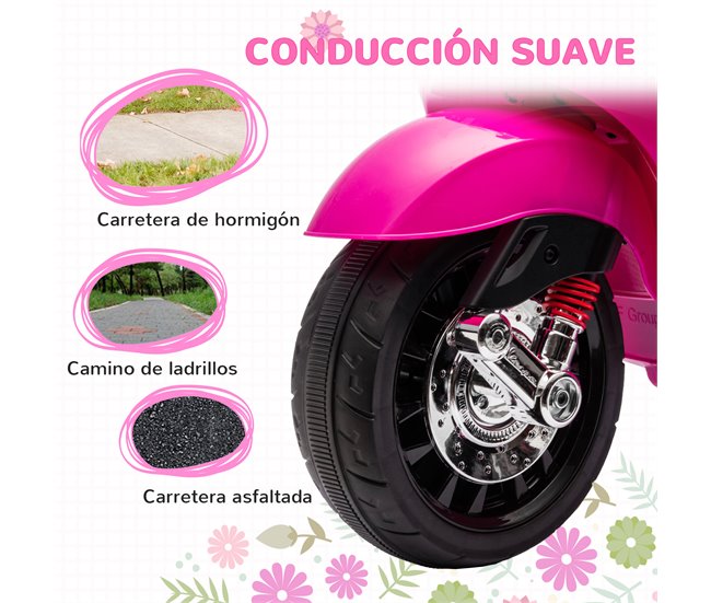 Moto para Crianças PP, Metal AIYAPLAY Rosa