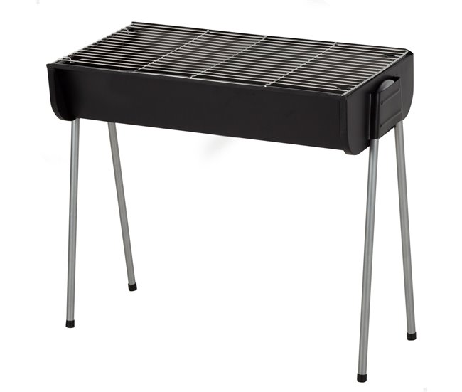 Aktive Churrasqueira a carvão de aço com pernas fixas Preto