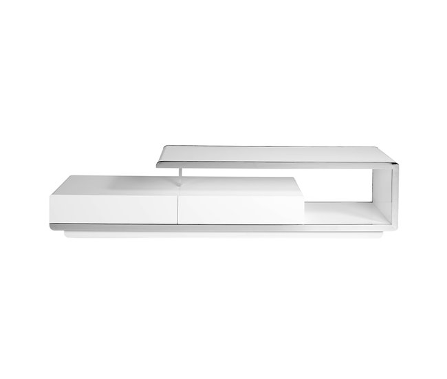 Suporte de TV ANGEL CERDA branco e aço Branco