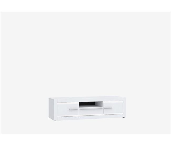 Móvel de TV branco LIVING 157,70 cm Branco Brillo